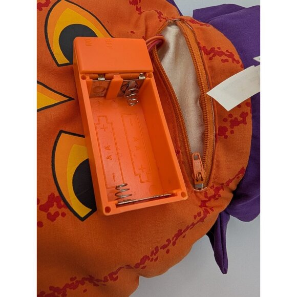 Vtg1991 Avon Light Up Jack O Lantern Pumpkin Plush 12” Halloween Decor READ - Picture 2 of 14